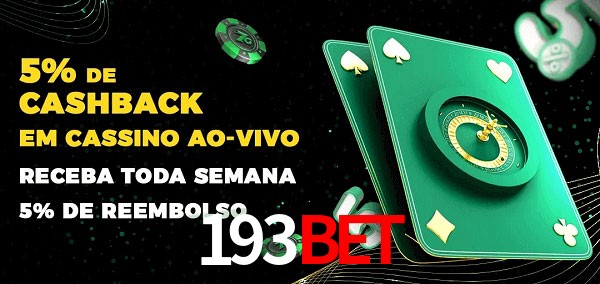 Promoções do cassino ao Vivo 193Bet